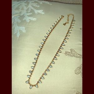 3/$21SIMULATED OPAL/GOLDnecklace  14”with extender